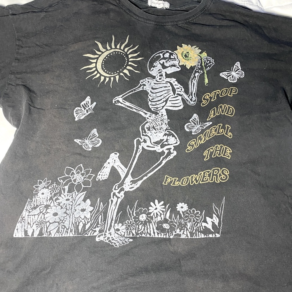 “stop and smell the flowers” shirt from stitch and pine